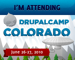 I'm Attending DrupalCamp Colorado - June 26-27, 2010