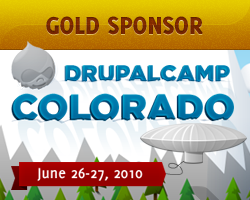 Gold Sponsor, DrupalCamp Colorado - June 26-27, 2010