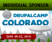 Individual Sponsor, DrupalCamp Colorado - June 26-27, 2010